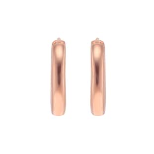 Goldsmiths 9ct Rose Gold Huggie Earrings