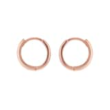 Goldsmiths 9ct Rose Gold Huggie Earrings