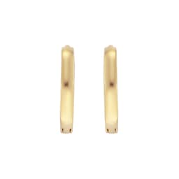 15030738 - 9ct Yellow Gold Hexagon Huggie Hoop Earrings