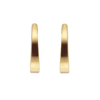 Goldsmiths 18ct Yellow Gold Tapered Huggie Hoop Earrings Goldsmiths 18ct Yellow Gold Tapered Huggie Hoop Earrings