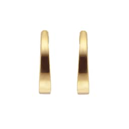 15030739 - 18ct Yellow Gold Tapered Huggie Hoop Earrings