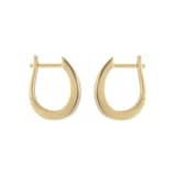 Goldsmiths 18ct Yellow Gold Tapered Huggie Hoop Earrings