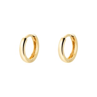 Mappin & Webb 18ct Yellow Gold 11mm Huggie Hoop Earrings