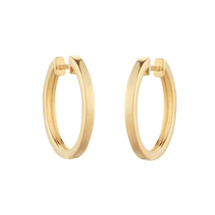 Mappin & Webb 18ct Yellow Gold 20mm Hoop Earrings
