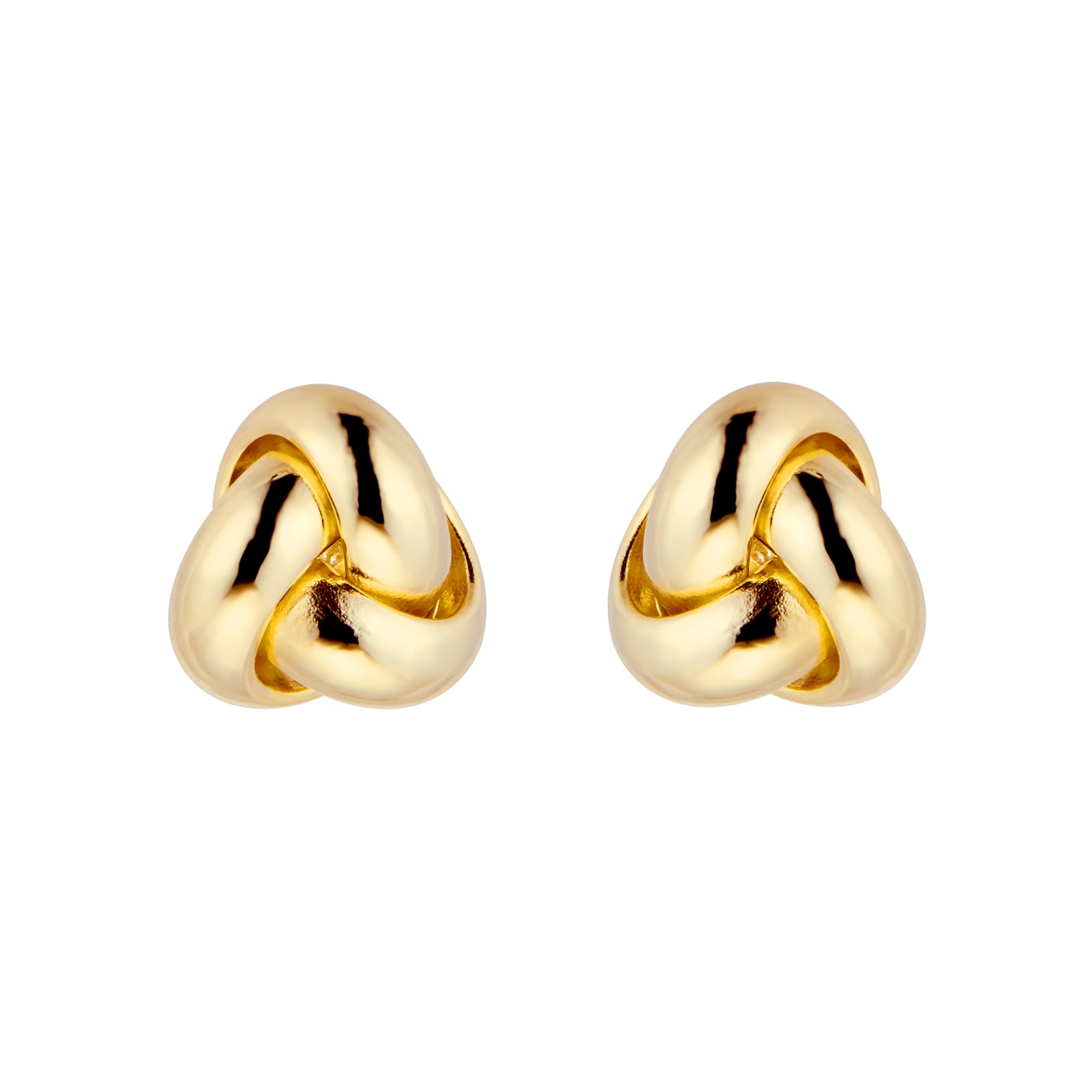 Mappin & Webb 18ct Yellow Gold 7mm Knot Stud Earrings