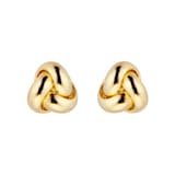 Mappin & Webb 18ct Yellow Gold 7mm Knot Stud Earrings
