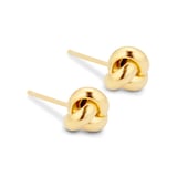 Mappin & Webb 18ct Yellow Gold 7mm Knot Stud Earrings