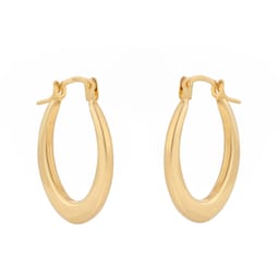 15030743 - 9ct Yellow Gold Graduated Creole Small Hoop Earrings