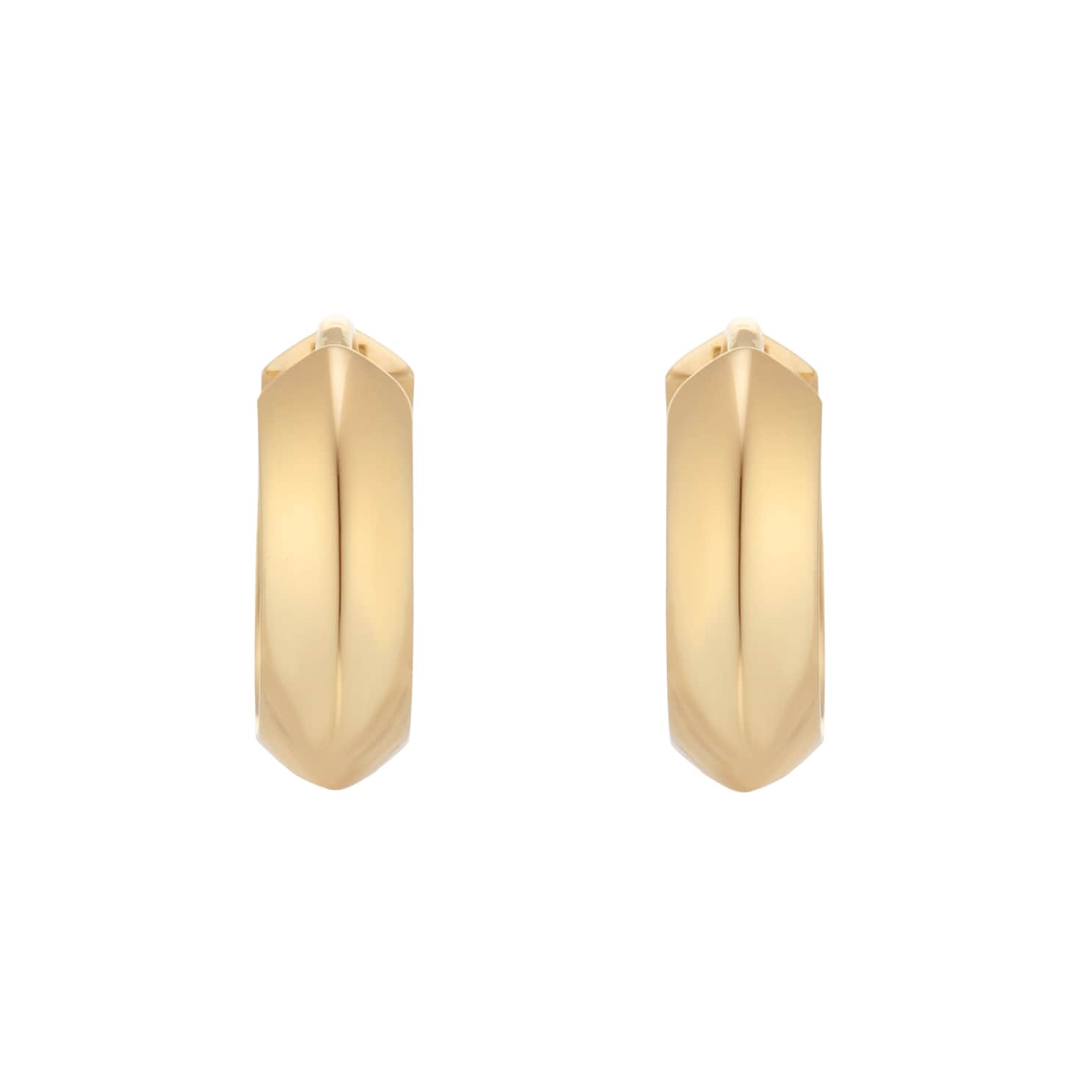 Mappin & Webb 18ct Yellow Gold 15mm Hoop Earrings Mappin & Webb 18ct Yellow Gold 15mm Hoop Earrings