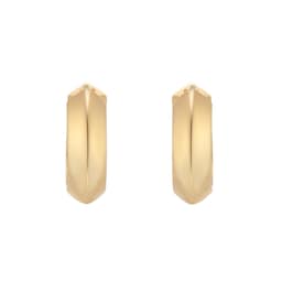 15030748 - 18ct Yellow Gold 15mm Hoop Earrings