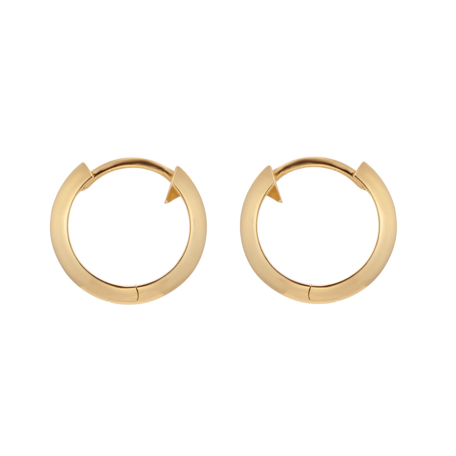 Mappin & Webb 18ct Yellow Gold 15mm Hoop Earrings Mappin & Webb 18ct Yellow Gold 15mm Hoop Earrings