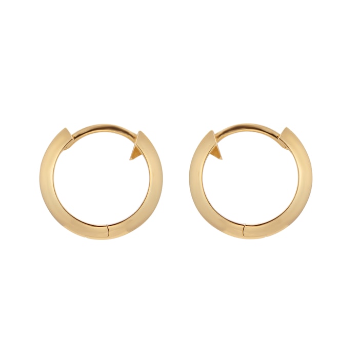Mappin & Webb 18ct Yellow Gold 15mm Hoop Earrings