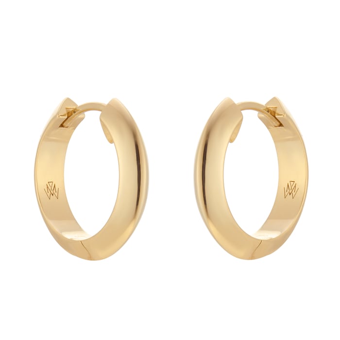Mappin & Webb 18ct Yellow Gold 20mm Hoop Earrings