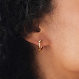 Mappin & Webb 18ct Yellow Gold Twist Hoop Earrings