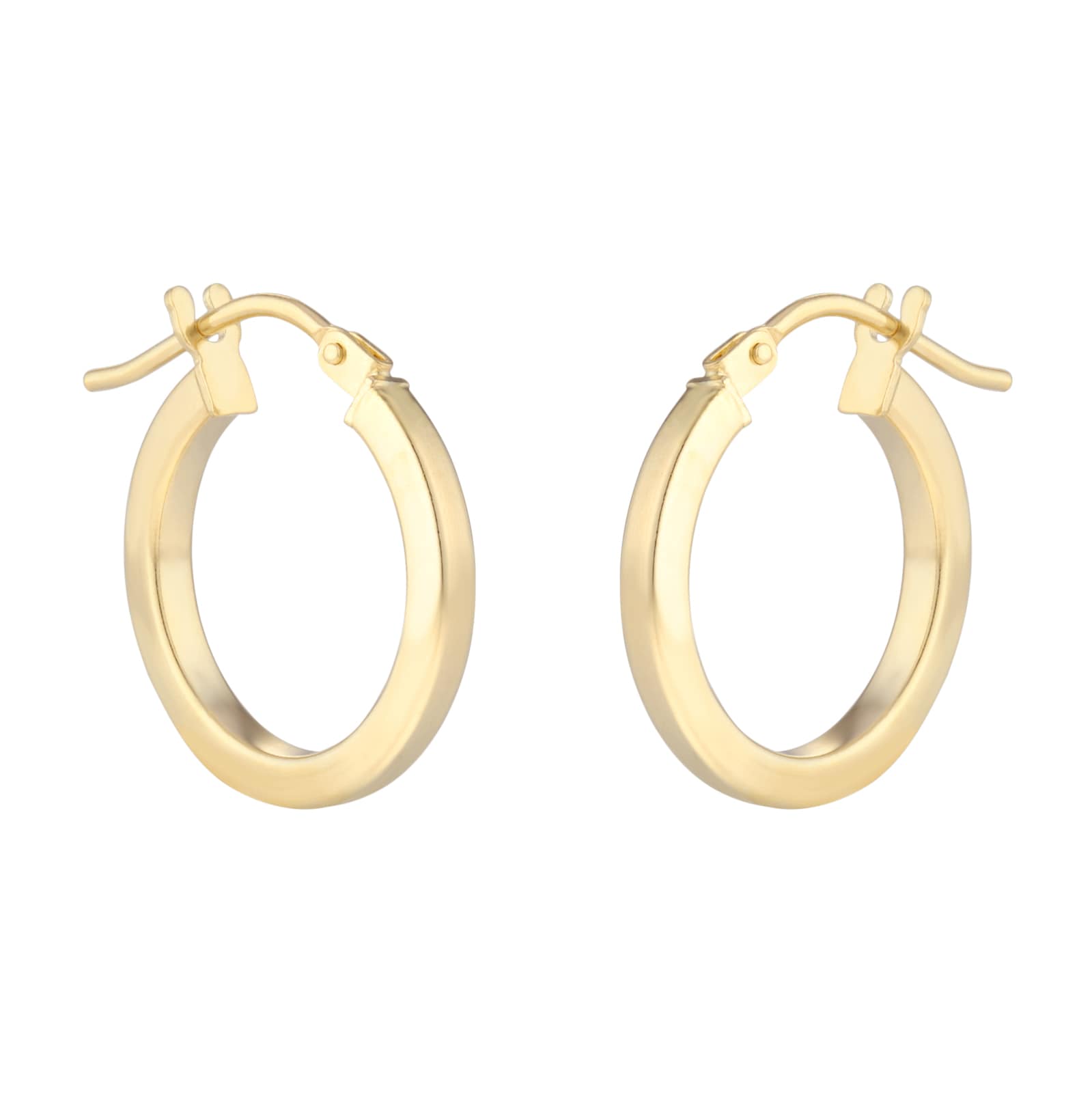 Mappin & Webb 18ct Yellow Gold 16mm Small Hoop Earrings