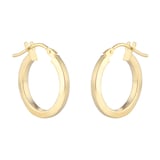 Mappin & Webb 18ct Yellow Gold 16mm Small Hoop Earrings