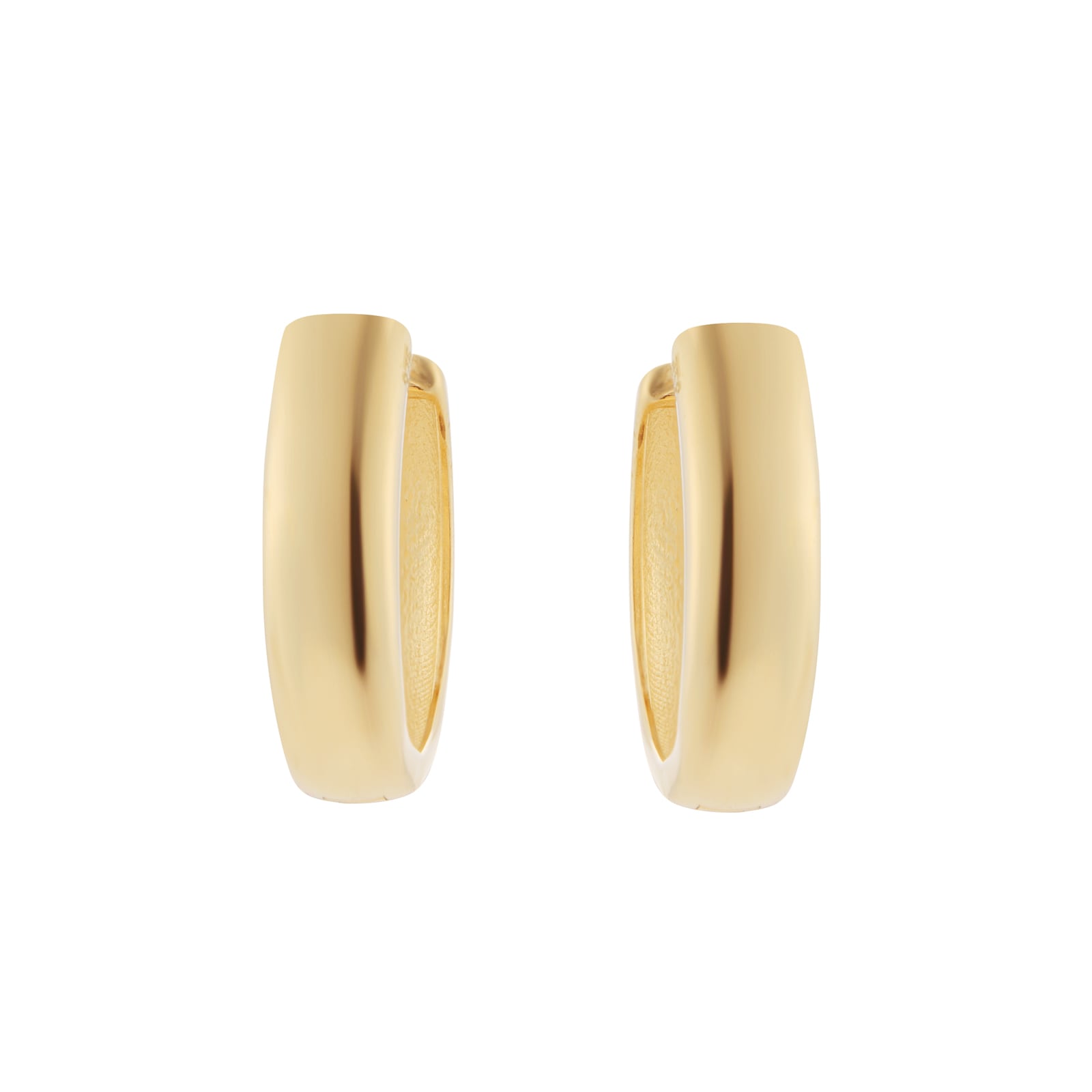 Goldsmiths 9ct Yellow Gold Huggie Hoop Earrings Goldsmiths 9ct Yellow Gold Huggie Hoop Earrings