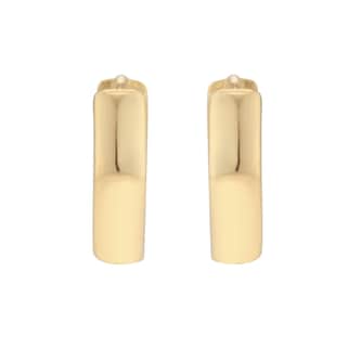 Goldsmiths 9ct Yellow Gold Huggie Hoop Earrings Goldsmiths 9ct Yellow Gold Huggie Hoop Earrings