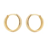 Goldsmiths 9ct Yellow Gold Huggie Hoop Earrings