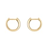 Goldsmiths 9ct Yellow Gold Round Huggie Hoop Earrings