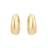Goldsmiths 9ct Yellow Gold Chunky Huggie Hoop Earrings