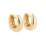 Goldsmiths 9ct Yellow Gold Chunky Huggie Hoop Earrings