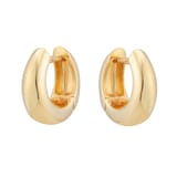 Goldsmiths 9ct Yellow Gold Chunky Huggie Hoop Earrings