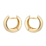Goldsmiths 9ct Yellow Gold Chunky Huggie Hoop Earrings