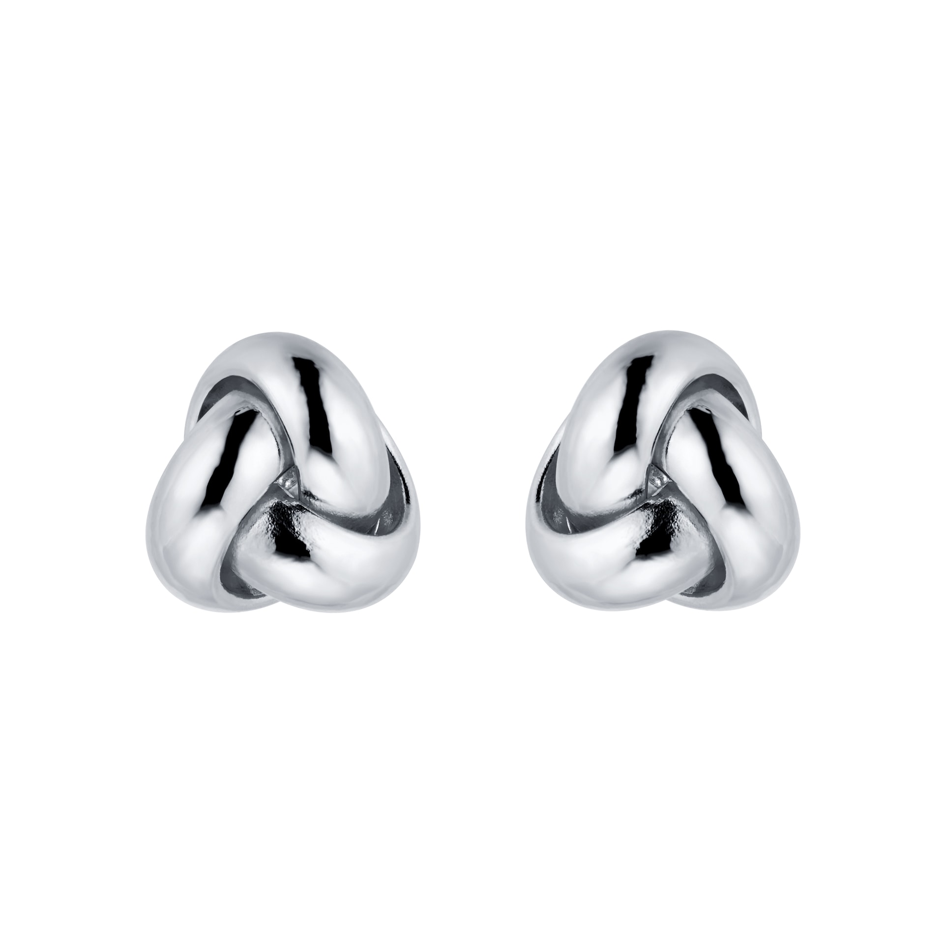 Women's Personalized White Gold Plated Bright Sterling Silver Stud Earrings main image 0