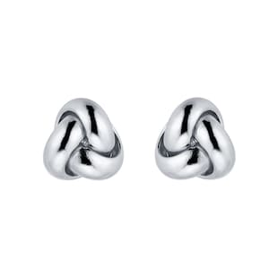 Goldsmiths 9ct White Gold Small Knot Stud Earrings