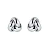 Goldsmiths 9ct White Gold Small Knot Stud Earrings