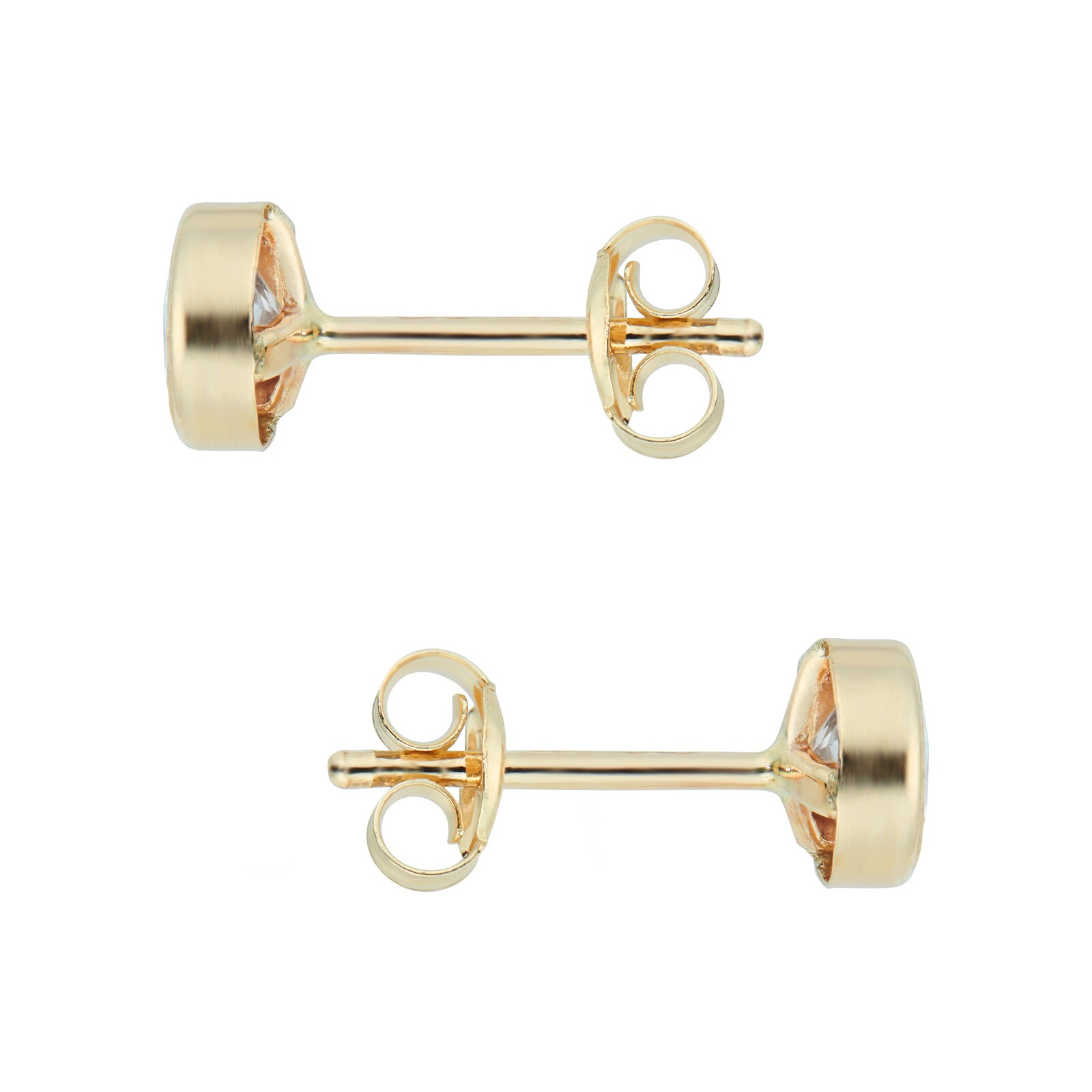 Goldsmiths 9ct Yellow Gold Cubic Zirconia Stud Earrings 1.57.7529
