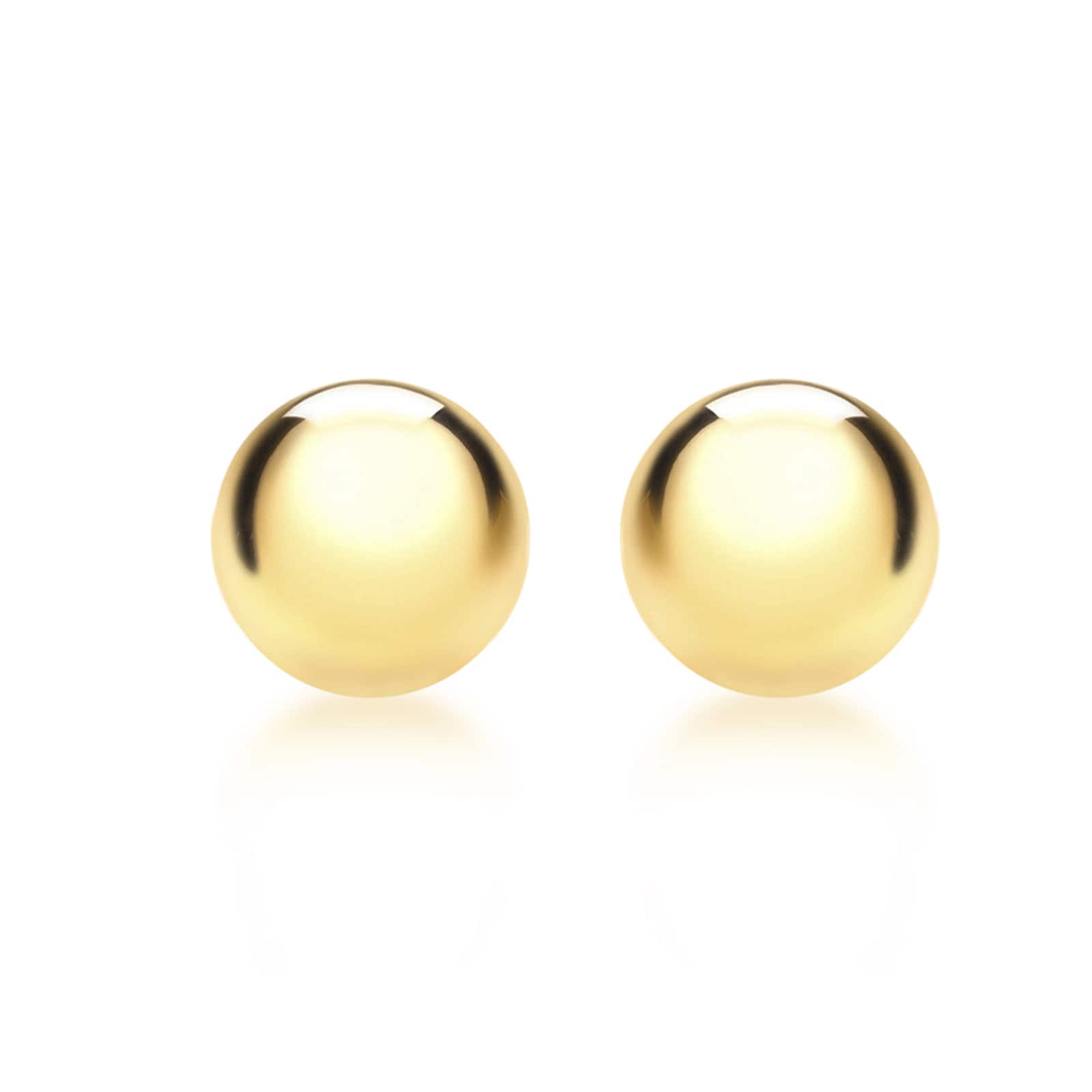 9ct Yellow Gold 4mm Spanish Stud Earrings