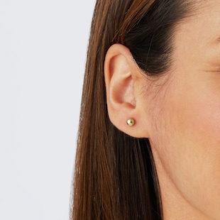 Goldsmiths 9ct Yellow Gold 5mm Ball Stud Earrings