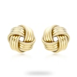 Goldsmiths 9ct Yellow Gold Knot Earrings