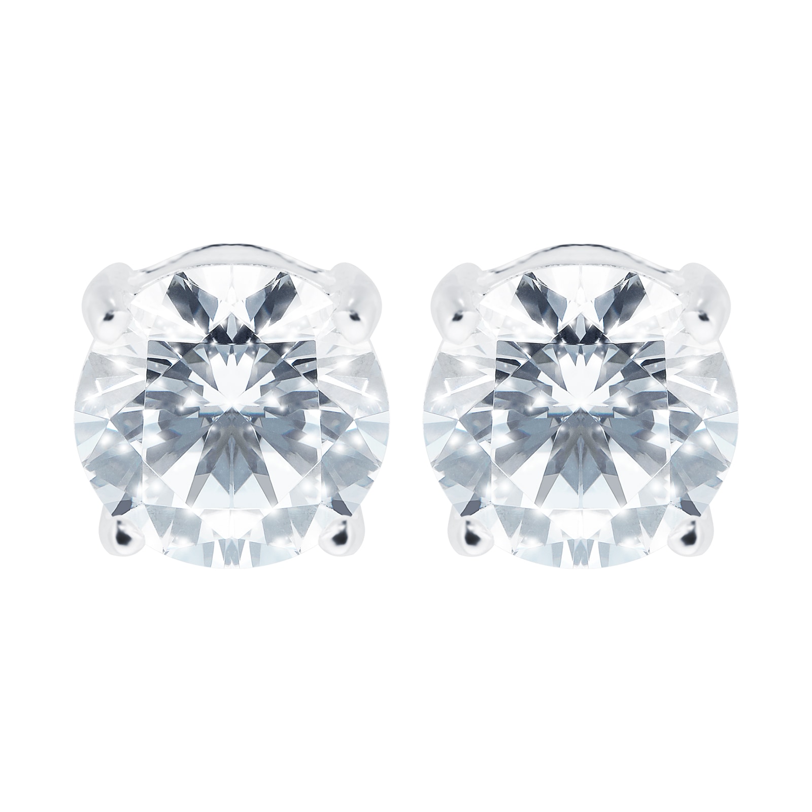 Crystal round online earrings