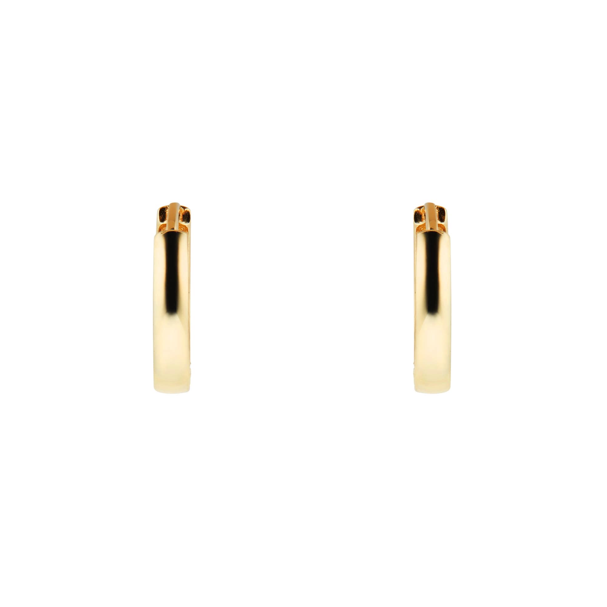 Goldsmiths 9ct Yellow Gold 11mm Huggie Hoop Earrings Goldsmiths 9ct Yellow Gold 11mm Huggie Hoop Earrings