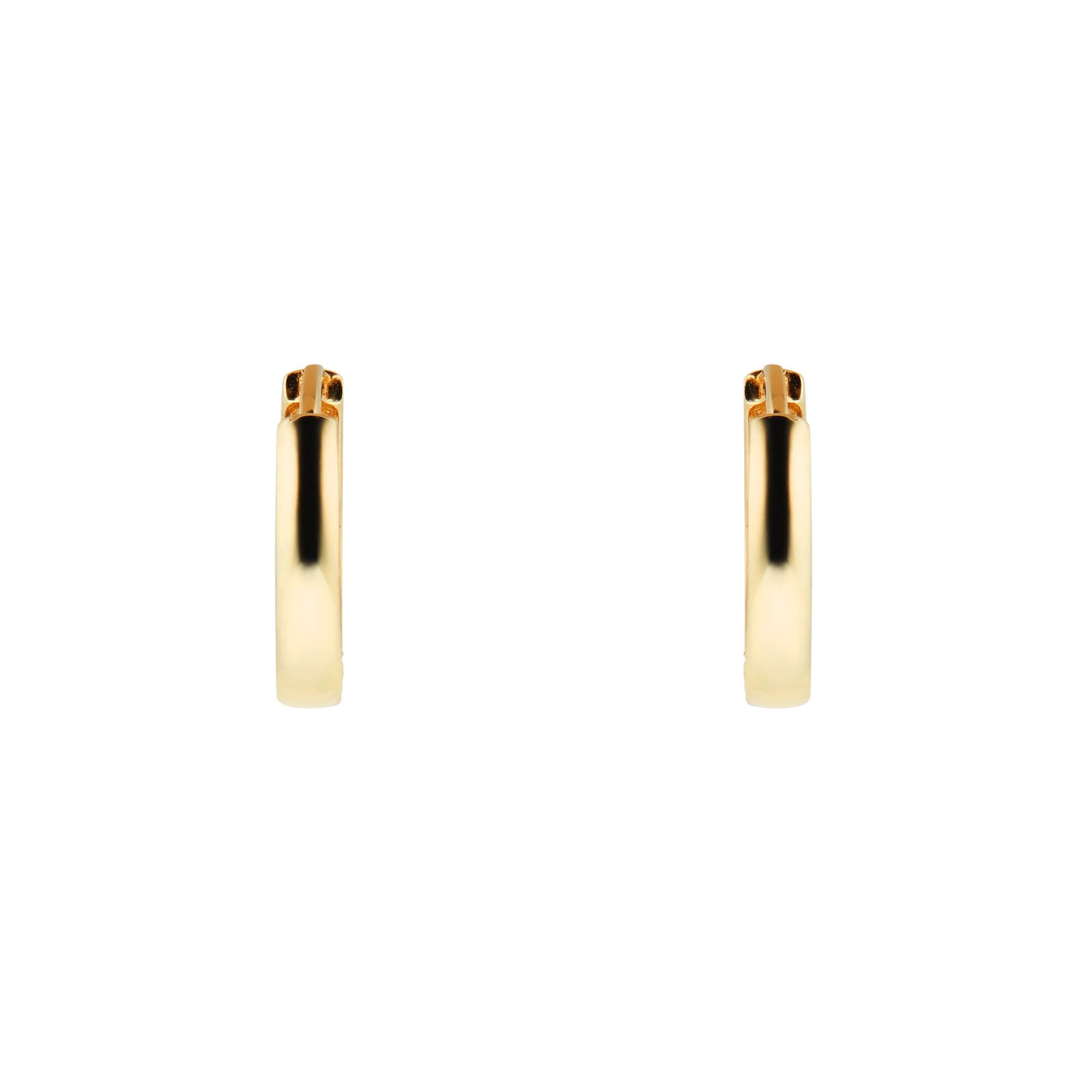 Goldsmiths 9ct Yellow Gold 11mm Huggie Hoop Earrings