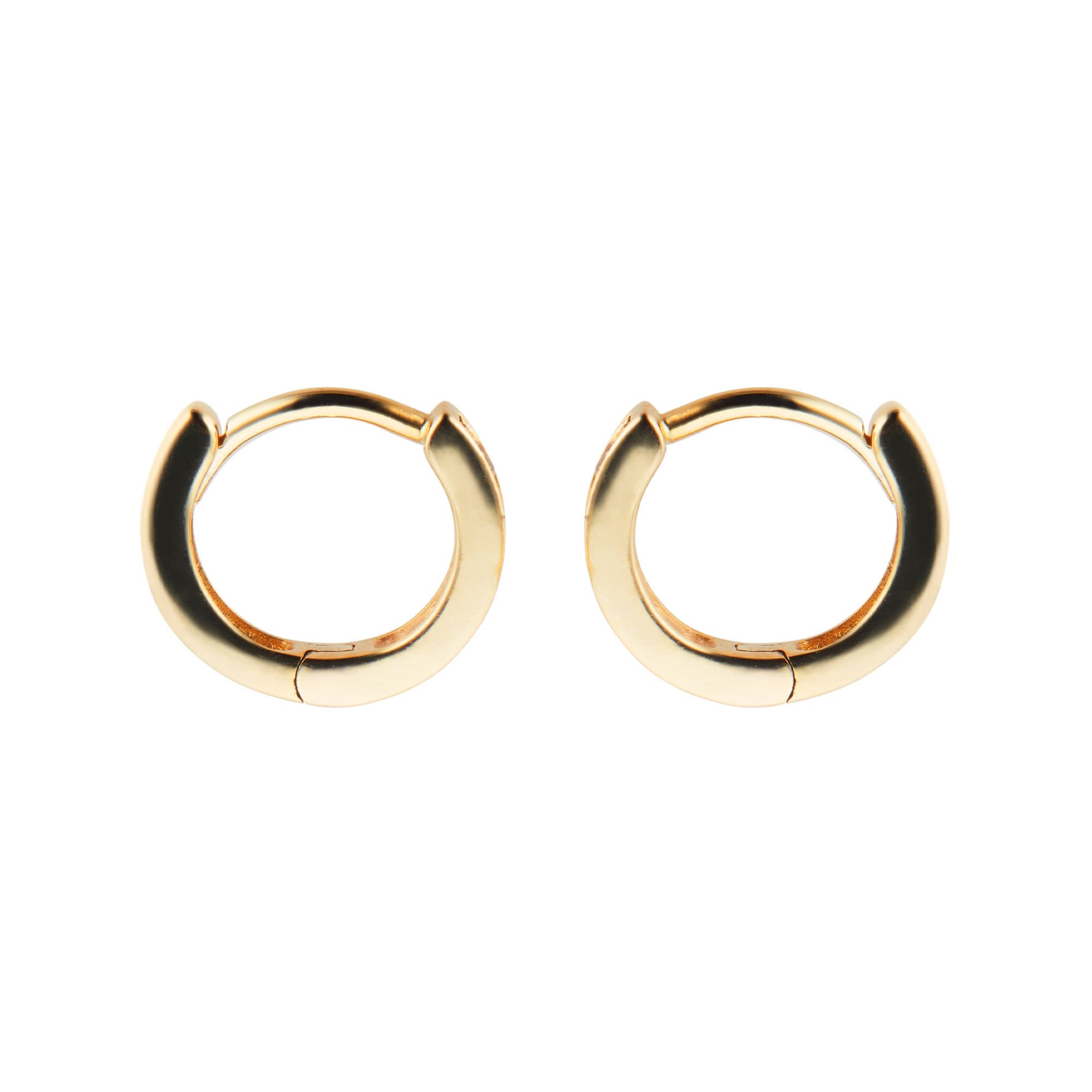 Goldsmiths 9ct Yellow Gold Cubic Zirconia Huggie Earrings