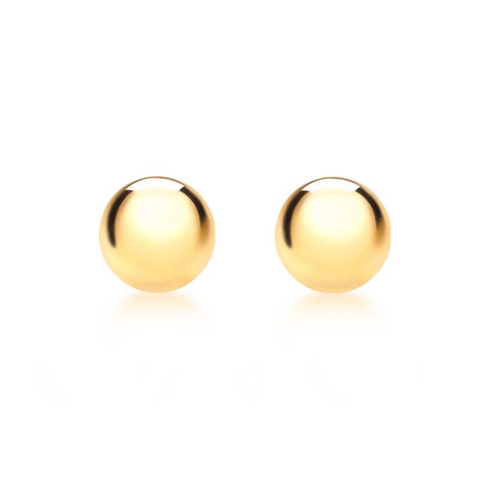 Goldsmiths 9ct Yellow Gold 3mm Ball Stud Earrings