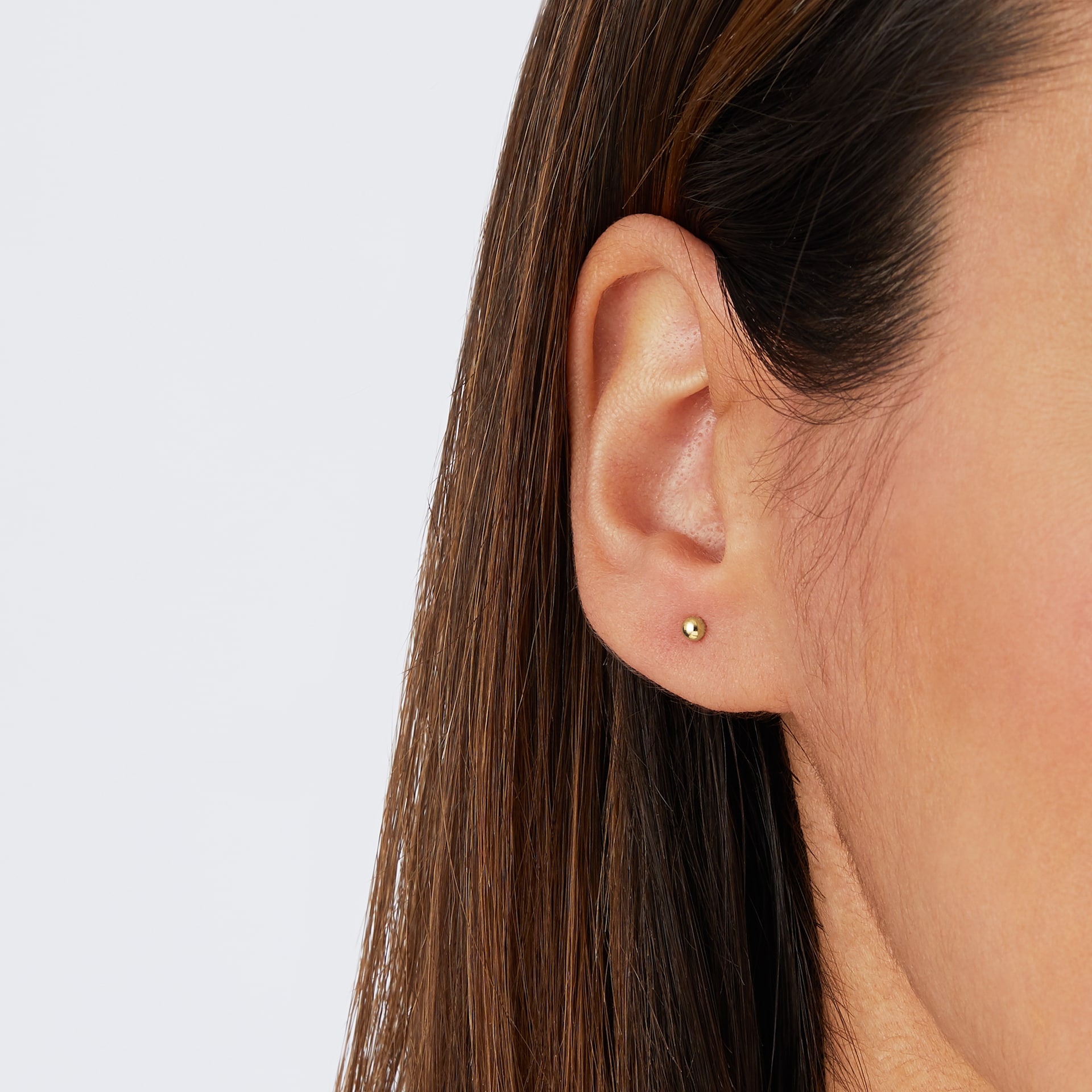 Goldsmiths 9ct Yellow Gold 3mm Ball Stud Earrings