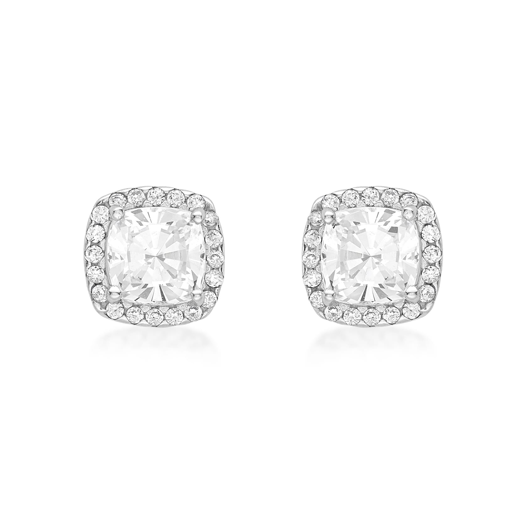 1 1/2 ctw Cushion Lab Grown Diamond Solitaire Certified Stud Earrings -  Grownbrilliance