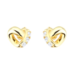 Best Luxury 
9ct Yellow Gold Knot Stud Earrings