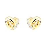 Goldsmiths 9ct Yellow Gold Knot Stud Earrings