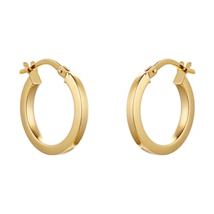 Goldsmiths 9ct Yellow Gold 16mm Small Hoop Earrings