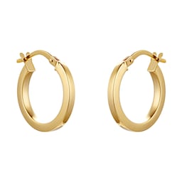 15050061 - 9ct Yellow Gold 16mm Small Hoop Earrings