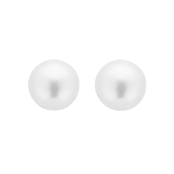 Goldsmiths 9ct Gold 8.0-8.5mm Freshwater Pearl Earrings