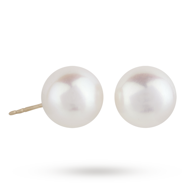 Goldsmiths 9ct Gold 10.0-10.5mm Freshwater Pearl Earrings