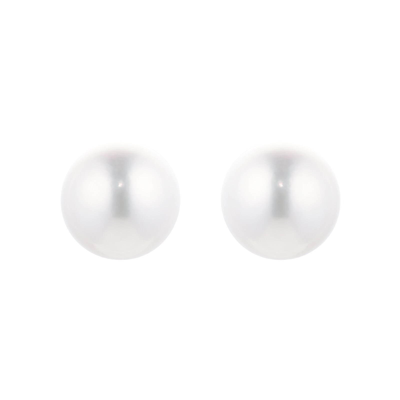 18ct Yellow Gold 7-7.5mm Akoya Pearl Stud Earrings