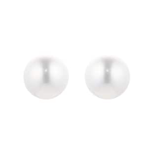 Mappin & Webb 18ct Yellow Gold 7-7.5mm Akoya Pearl Stud Earrings